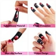 thumbnail image 4 of 100 láminas de protectores adhesivos para uñas, ideales para uñas con esmalte en gel. Color negro., 4 of 7