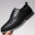 thumbnail image 2 of Men's Plaid Derby Shoes, Non-Slip Dress Shoes for Wedding Business Wear-resistant, 2 of 9