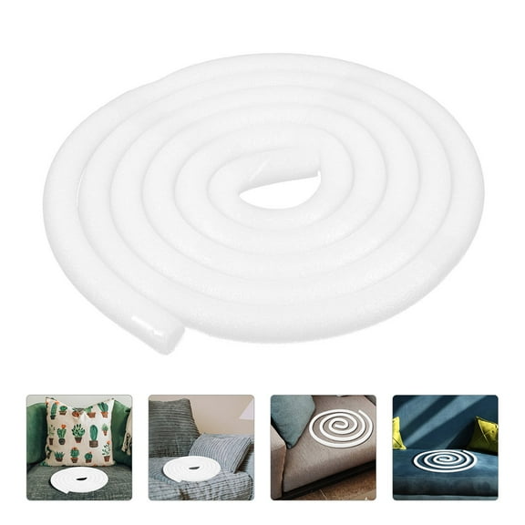 Milisten White Foam Sofa Slipcover with Stick Grippers and Tuck Grips, Easy to Cut, Furniture Protector Cover