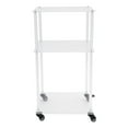 thumbnail image 4 of Clear Acrylic Printer Stand with 3 Tiers & Universal Wheels Modern, Space-Saving Storage for Office, Kitchen, or Living Room Easy To Assemble, Multifunctional Stand, 4 of 14