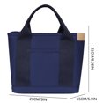 thumbnail image 2 of TUOBARR Fashion Canvas Bag Tote Bag Storage Bag Multi-Pocket Handbag Handle Bag, 2 of 4