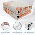 thumbnail image 4 of Twin Quilt Set 68''x86'', Orange Coastal Starfish Lightweight Summer Bedspread Coverlet Set with 2 Pillow Shams, Farmhouse Nautical Coral Conch Breathable All Season Quilt Bedding for Dorm/Bedroom, 4 of 9