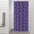 thumbnail image 2 of Purple Leopard Print Shower Curtain 36"x72" ,Bathroom Decorative Shower Curtains Set with 12 Hooks,Modern Waterproof Washable Shower Curtain, 2 of 6