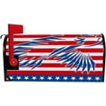 thumbnail image 5 of Coolnut Mailbox Cover American Patriotic Design with Eagle Post Mail Box Cover Magnetic Mail Wraps Cover Standard Size 20.7" L x 18" W, 5 of 5