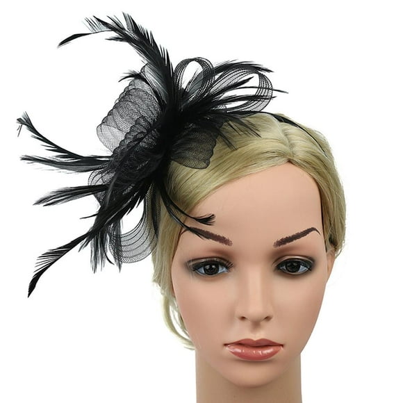 Diadema de plumas Yinane 1920s para Mujeres