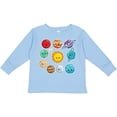 thumbnail image 3 of Inktastic Happy Sun Moon and Planets Boys or Girls Long Sleeve Toddler T-Shirt, 3 of 5