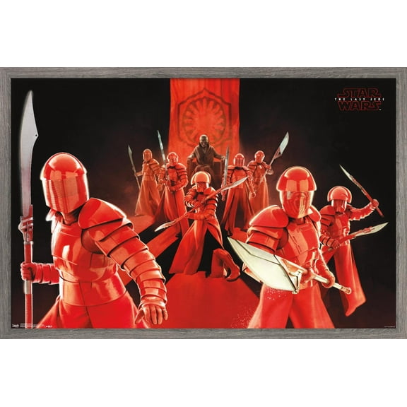 Star Wars: The Last Jedi - Defend Wall Poster, 22.375" x 34", Framed