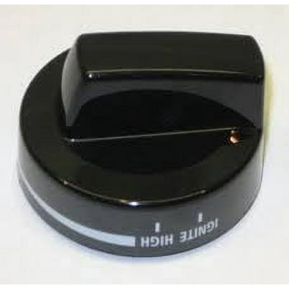 W10160649: Knob, Control (Black/Stainless) for Whirlpool Oven
