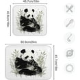 thumbnail image 3 of Cute Panda Dish Drying Mat, Absorbent Microfiber Pad Protector For Kitchen Counter Top Mat Dish Drainboard 16x18in, 3 of 7