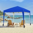 thumbnail image 2 of Yaheetech 12x12 Ft Pop Up Adjustable Canopy Tent with 4 Sidewalls and Roller Bag, Blue, 2 of 7