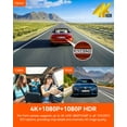 thumbnail image 4 of Vantrue Nexus 4  Pro 3 Channel 4K WiFi Dash Cam, STARVIS 2 IMX678 Night Vision, Voice Control, HDR, 24 Hours Parking Mode, Support 512GB Max, 4 of 9