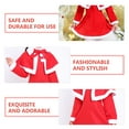 thumbnail image 3 of OULII Capes For Kids Christmas Shawl Red Pleuche Christmas Parties 1Pack, 3 of 8