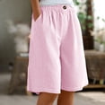 thumbnail image 2 of Zedker Skirt for Womens 2026 Summer Retro High Waist Below Knee Length Flared Skirts Pink XL, 2 of 10
