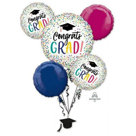Mayflower Distributing 641892 Yay Grad Foil Balloon Bouquet