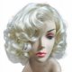 thumbnail image 1 of Peluca Marilyn Monroe peluca corta rizada rubia clara peluca sintética para mujer Halloween Cosplay y disfraz diario con gorro de peluca Sailing  Electrónica, 1 of 4