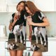 thumbnail image 4 of Balery Cute Goat Baby Camisón de manga corta con cuello redondo para mujer, cómodo y elegante., 4 of 6