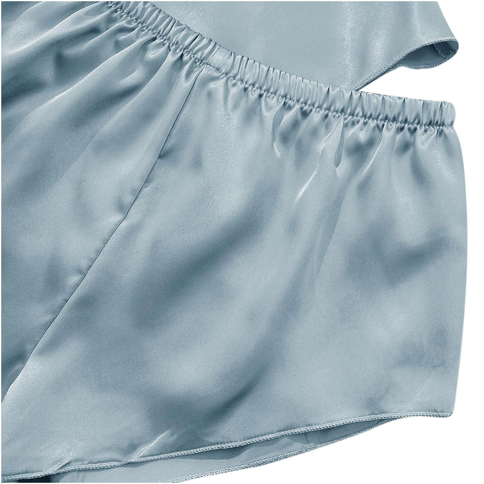 Herrnalise Pajamas for Women Silk Sleepwear Soft Women's Casual Summer  V-Neck Sleeveless Solid Jumpsuit + Froral Print Skirt Set 