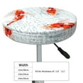 thumbnail image 2 of Goofa Koi Fish Corals,Spring Summer Printed Stool Covers Round, Waterproof Round Bar Stool Covers Anti-Slip Round Bar Stool Seat Cover with Elastic Bands Durable -13 inch, 2 of 7
