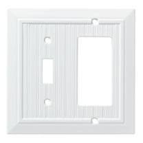 Franklin Brass W35270-PW-C Classic Beadboard Wall Plate, Single, Switch/Decorator