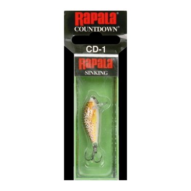 Rapala Countdown Lure - Firetiger Color, 1-1/2 Inch Sinking Fishing Lure