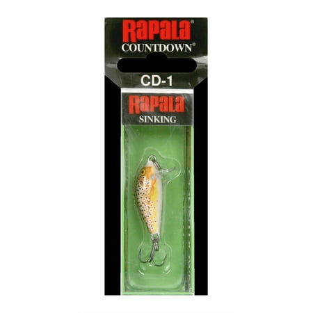 UPC: 0022677095035 | Rapala Countdown Minnow 01 Fishing Lure 1 1/16 Brown Trout