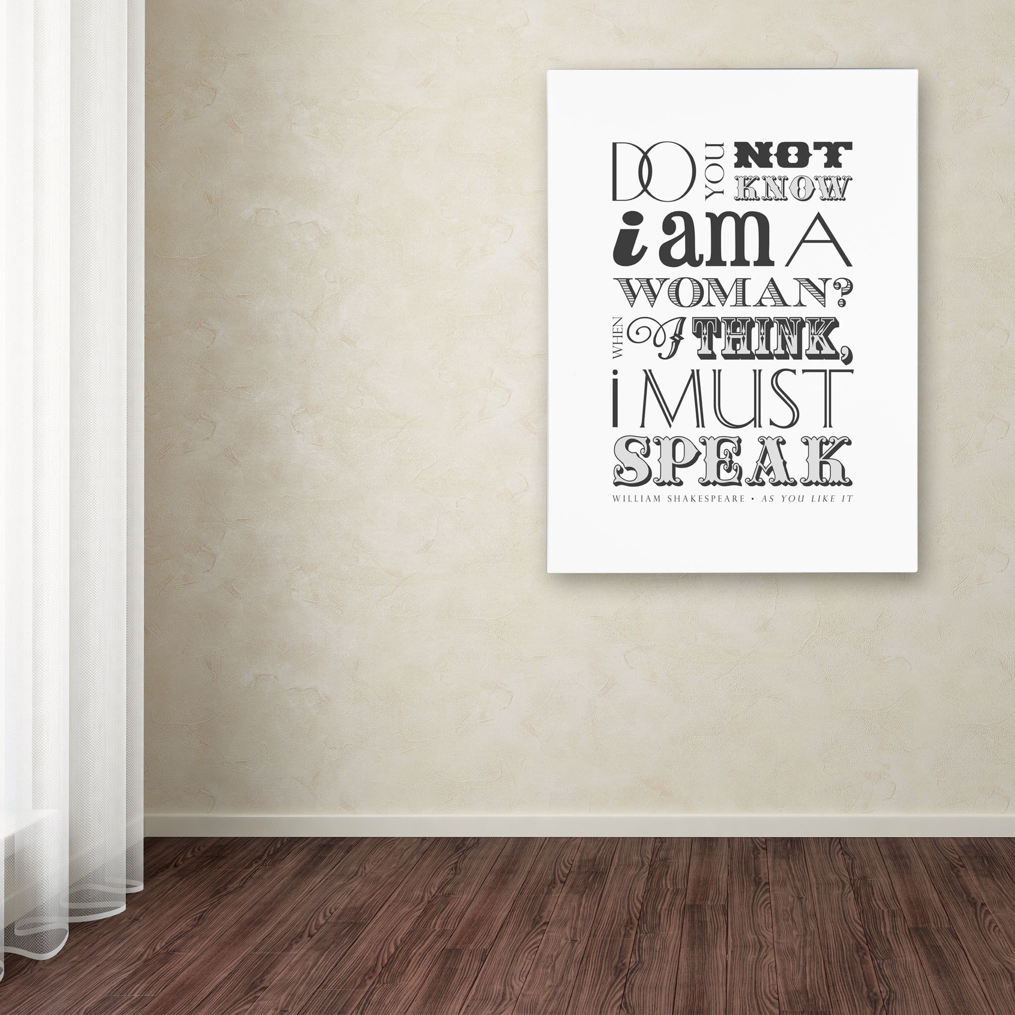 Trademark Fine Art "Women Must Speak II" Canvas Art by Megan Romo