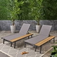 thumbnail image 3 of John Outdoor Mesh and Aluminum Chaise Lounge with Side Table, 3 of 8