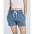 thumbnail image 2 of Real Essentials 3 Pack: Women’s Cotton French Terry Shorts Pockets - Casual Athletic Lounge (Available In Plus), 2 of 6