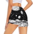 thumbnail image 4 of Picia Cosmic Landscape Celestial Art Pattern Women's 2 in 1 Athletic Running Shorts High Waisted Workout Casual Gym Sweat Shorts with Comfy Liner Zipper Pockets-X-Large, 4 of 9