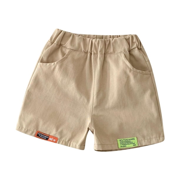 Odeerbi 2-8 Años Niños Niñas Bermudas Deportivas de Verano Pantalones Cortos de Algodón Casual Cómodos Cintura Elástica
