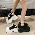 thumbnail image 4 of Women's Slip On Low Heel Shoes with Cross Straps and Lace, 4 of 4