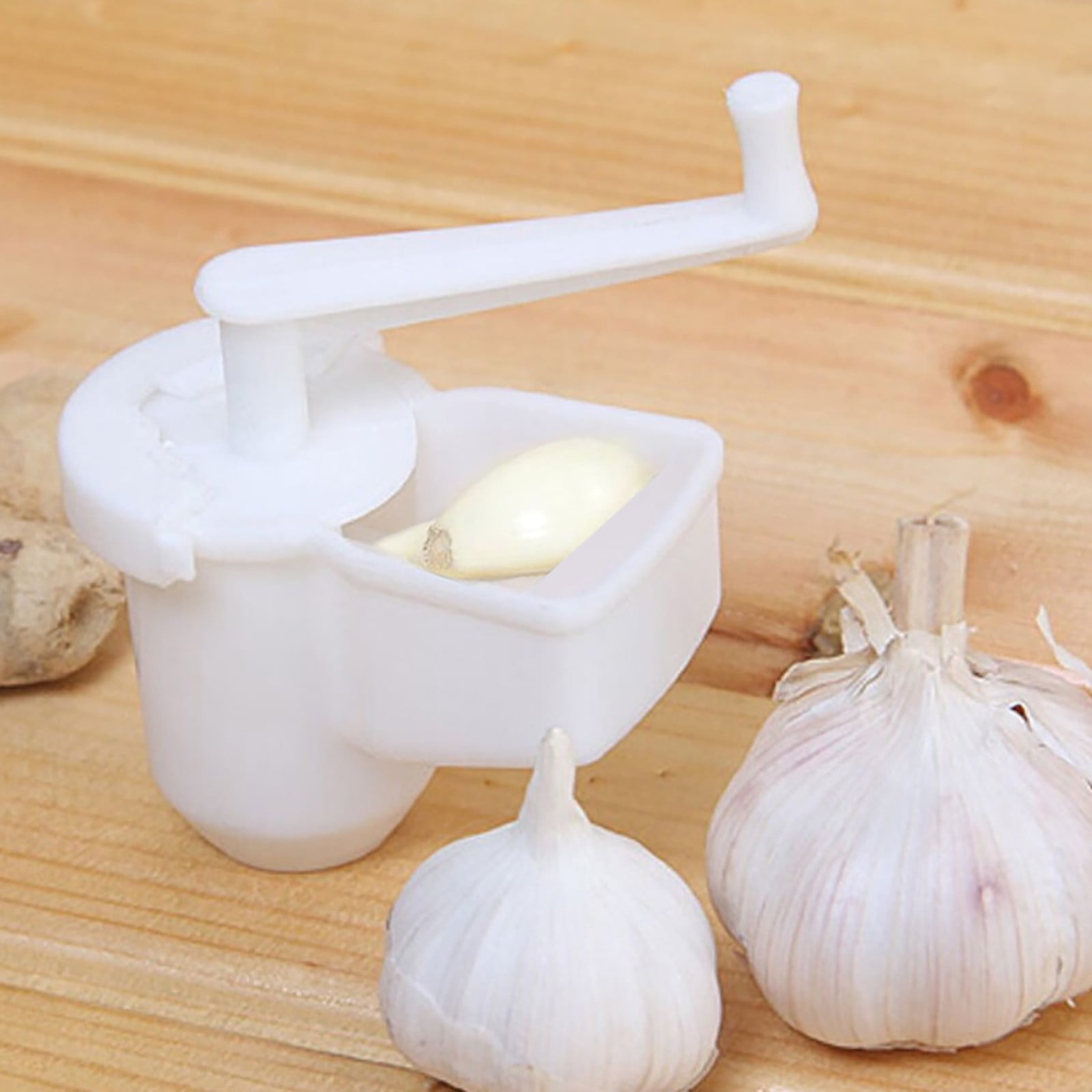 Rouku Creative Multifunctional Garlic Ginger Crusher Grinder Press Rotate Kitchen Gadget Tools 