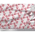 thumbnail image 3 of Soimoi White Cotton Duck Fabric Red Heart Printed Fabric 1 Yard 56 Inch Wide, 3 of 3