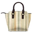 thumbnail image 3 of Single Shoulder Bag Rivet Bag 7.48×7.48×3.94in Removable Shoulder Belt Can Be Held Or Diagonal Across A Variety Of Matching Styles Palegreen Stripe Hand-Drawn Sketch_2, 3 of 6