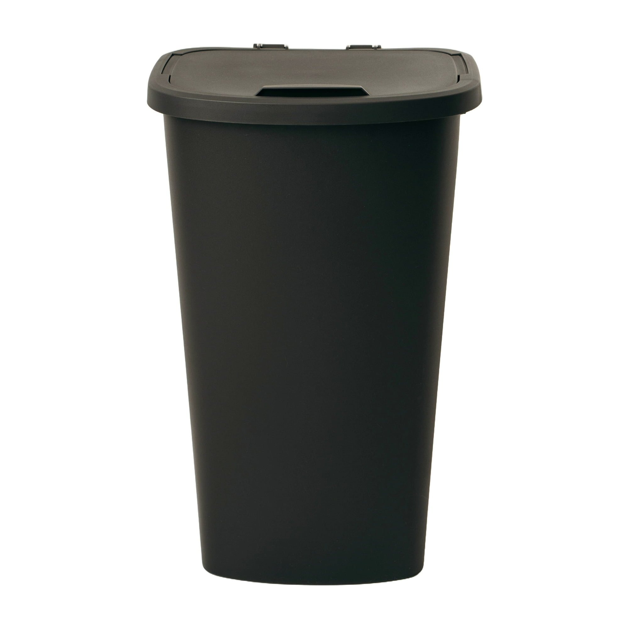 Mainstays Kitchen Trash Can, 11 Gallon Plastic Garbage Bin with Lift Top Lid, Black
