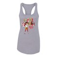 thumbnail image 2 of Wild Bobby, Betty Boop Winking Girl Power Femenist Betty Boop Ladies Racerback Tank Top, Heather Grey, Small, 2 of 5