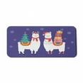 thumbnail image 1 of Christmas Computer Mouse Pad, Cartoon Llamas in Noel Concept with Gifts Ornaments and Tree, Rectangle Non-Slip Rubber Mousepad X-Large, 35" x 15" Gaming Size, Dark Lavender Multicolor, by Ambesonne, 1 of 2
