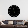 thumbnail image 2 of Handmadetneonsign Math Wall Clock Unique, Year Date Round Wall Clock, Text Oversize Wall Clock 59664, 2 of 5