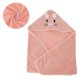 thumbnail image 2 of Toalla de baño con capucha de 1 pieza de Unique Bargains, toalla de secado rápido, color rosa, 2 of 5