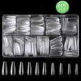 thumbnail image 1 of Fake Nails, 500 Pieces Acrylic Nail Capsules Clear Nails, 1 of 5