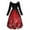 Multicolor, variant on Drses Womens Summer Dresses Christmas Printed Dress Family Party Costume With Belt Long Sleeved Round Neck Dress Summer Dresses For Women