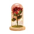 thumbnail image 4 of Rosa simulada Fernando Flor artificial iluminada con ramo de base decoración para el hogar, 4 of 8