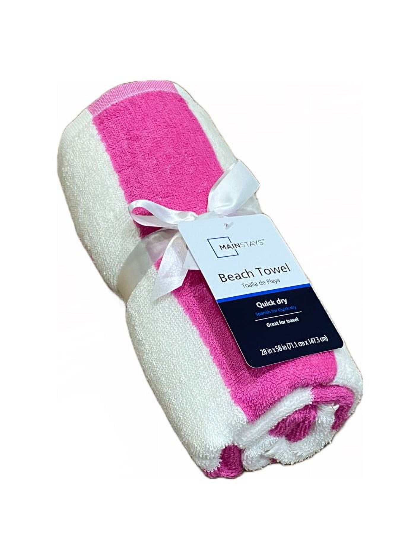 Mainstays Cabana Beach Towel Size 28 x 58