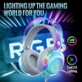 thumbnail image 2 of VEATOOL G5 Wired USB Gaming Headset,7.1 Surround Sound Gaming Headphones,Vibrant RGB - Game/Chat Balance, Over Ear Headphones with Noise Canceling Mic for PC, PS5/PS4, Laptop, Mac, 2 of 8
