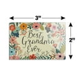 thumbnail image 3 of Best Grandma Ever Floral Rectangle Acrylic Fridge Refrigerator Magnet, 3 of 5