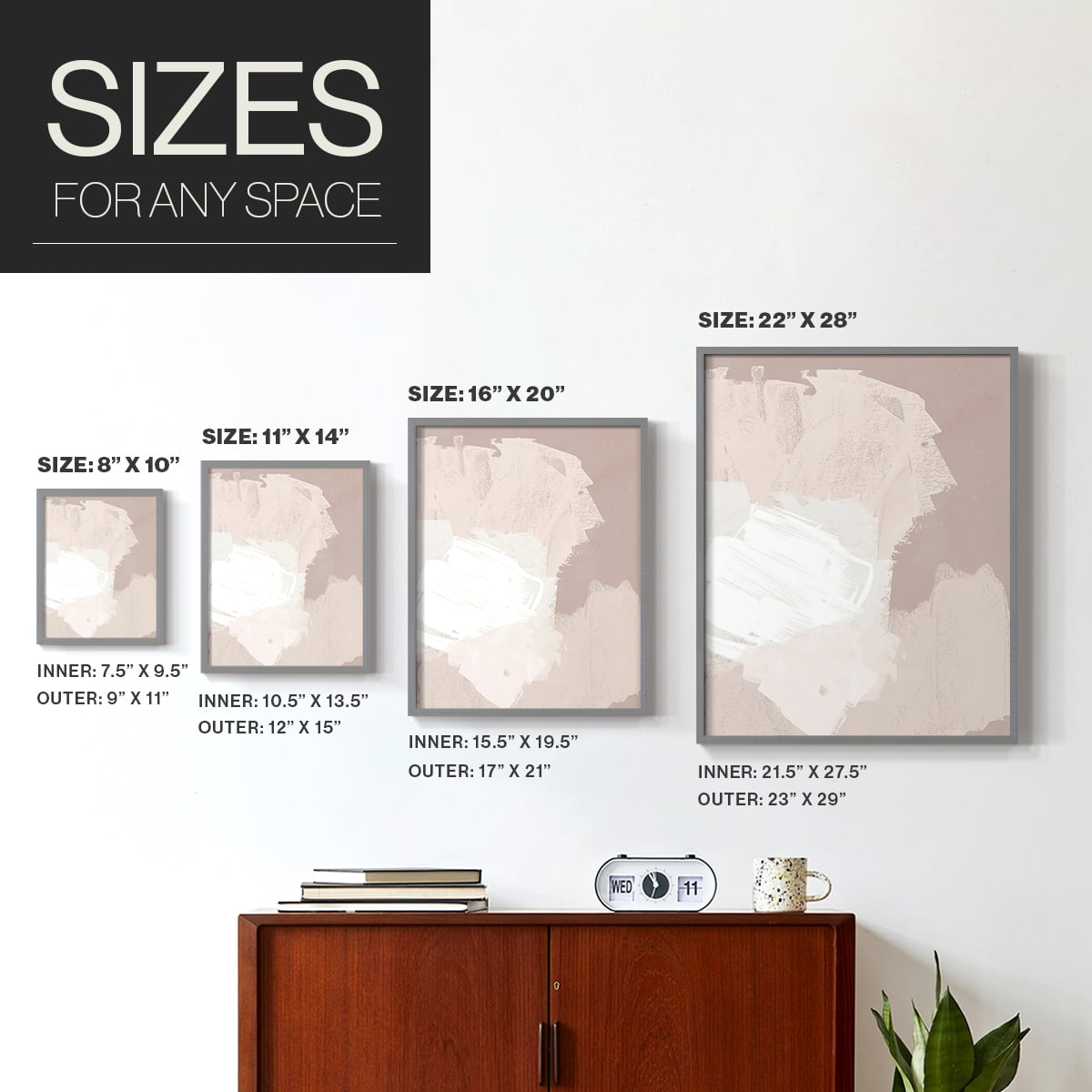 Cloud Slate I in Paper Solid Wood 22 x 28 Framed Print