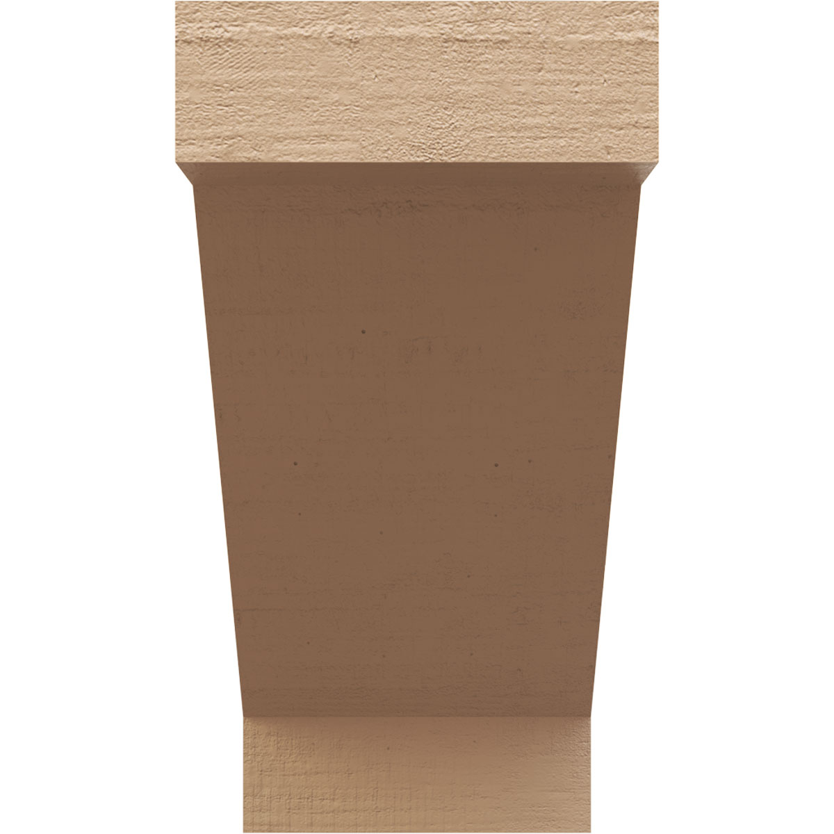11"W x 22"D x 22"H Classic Burlington Rough Cedar Woodgrain TimberThane Corbel, Primed Tan