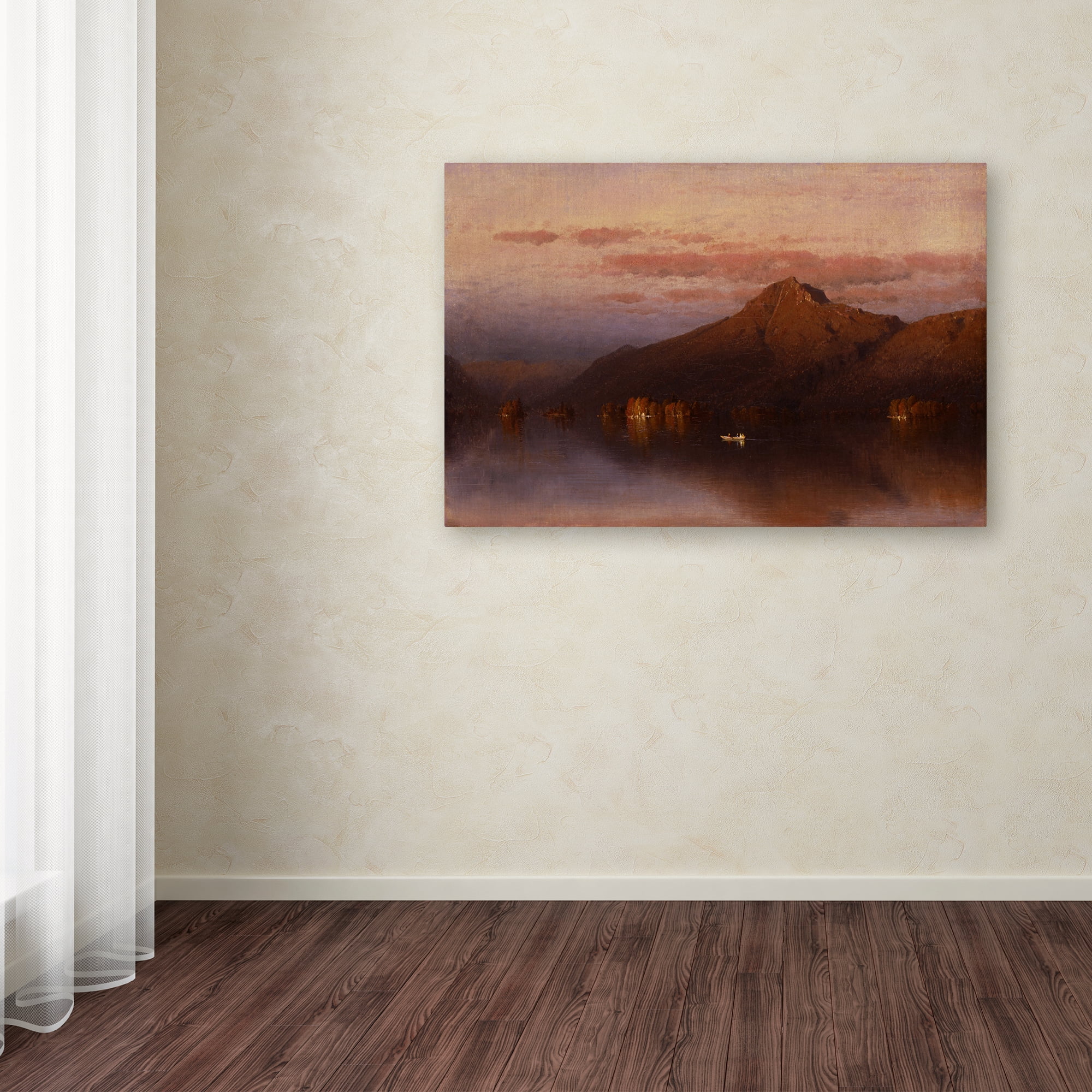 Trademark Fine Art 'Whiteface Mountain From Lake Placid' Canvas Art by Sanford Gifford