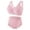 Pink, variant on IROINNID Comfort Bras for Elderly Women Front Button Shaping Cup Shoulder Strap Underwire Bra Plus Size Bra Underwear Set,Pink