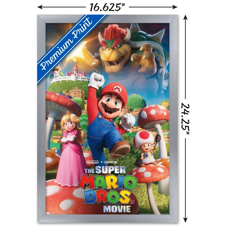 The Super Mario Bros. Movie - Bowser's World Key Art Wall Poster, 22.375 x  34